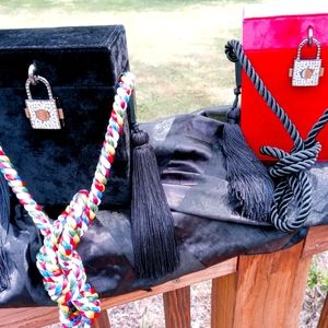 $30 LOCK BOX PURSES/CANDY CANE PURSE
